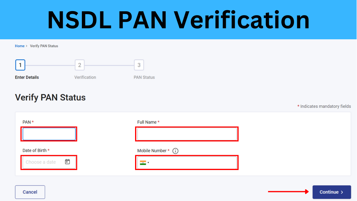 NSDL PAN Verification