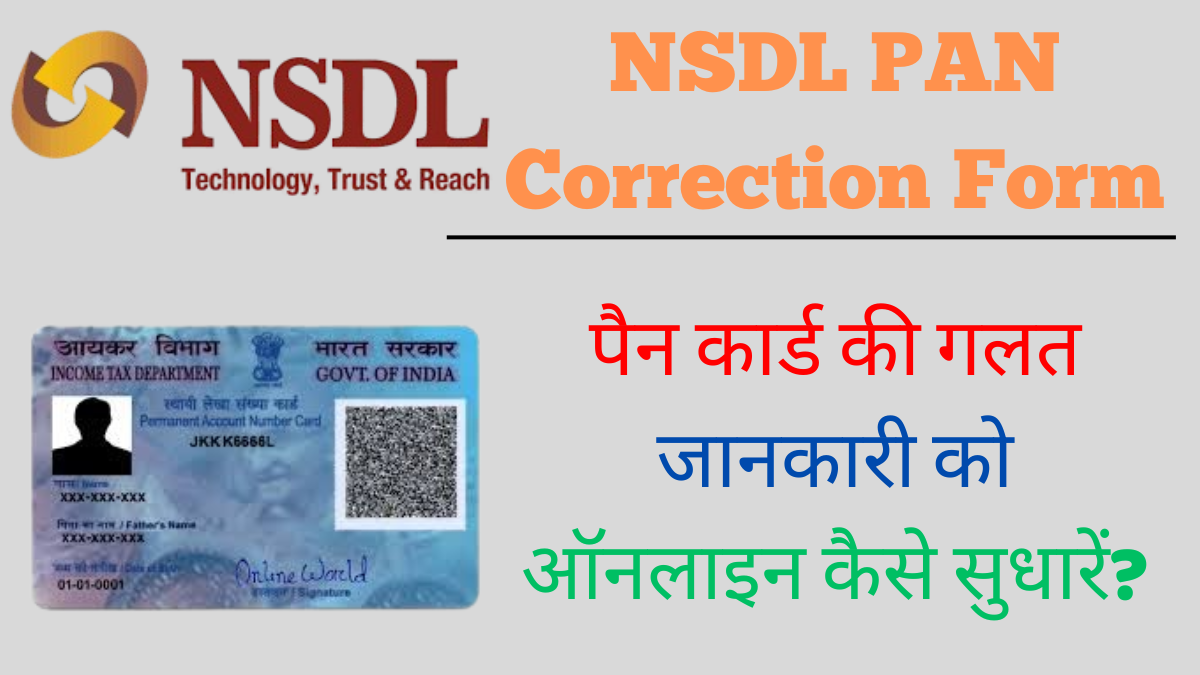 NSDL PAN Correction Form